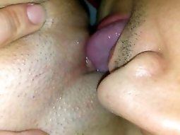 Licking and Sucking On My Ladies Clit 1